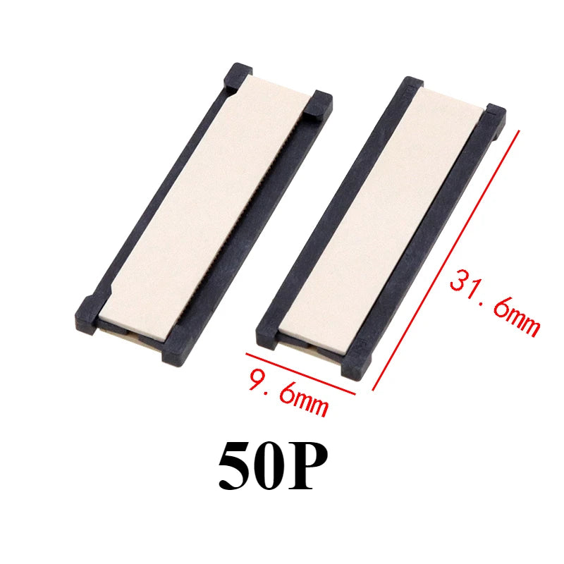 5/10/50Pcs/lot FPC FFC Flexible Flat Cable Extension Board 0.5 mm Pitch 6 20 24 30 40 50 60 Pin 6P 24P 30P 40P 50P 60P Connector