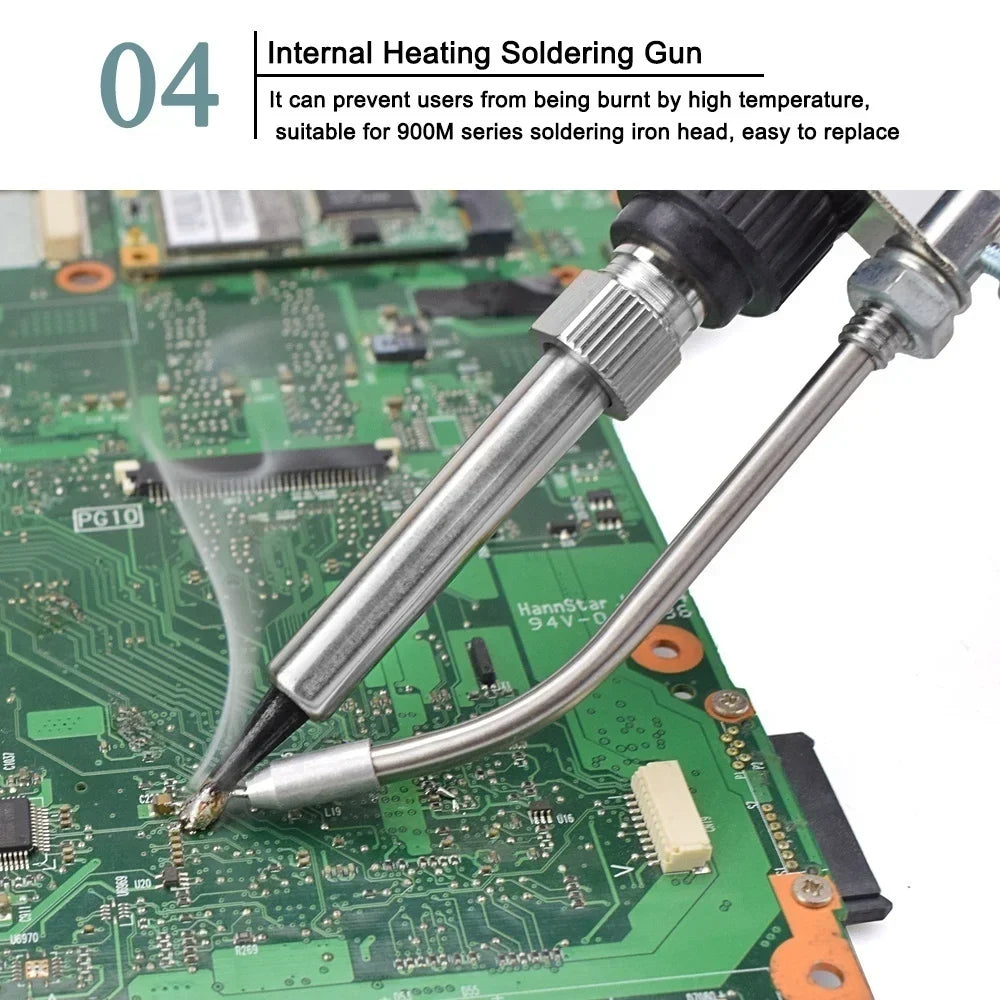 Automatic Soldering Gun 60W Handheld Soldering Iron with Internal Heating Welding Tool Kit Dual Voltage 110V 240V Smart Wire Feed Solder Station Iron Stand for Electronic Circuit Board PCB Repair Great for DIY Electronics Rep