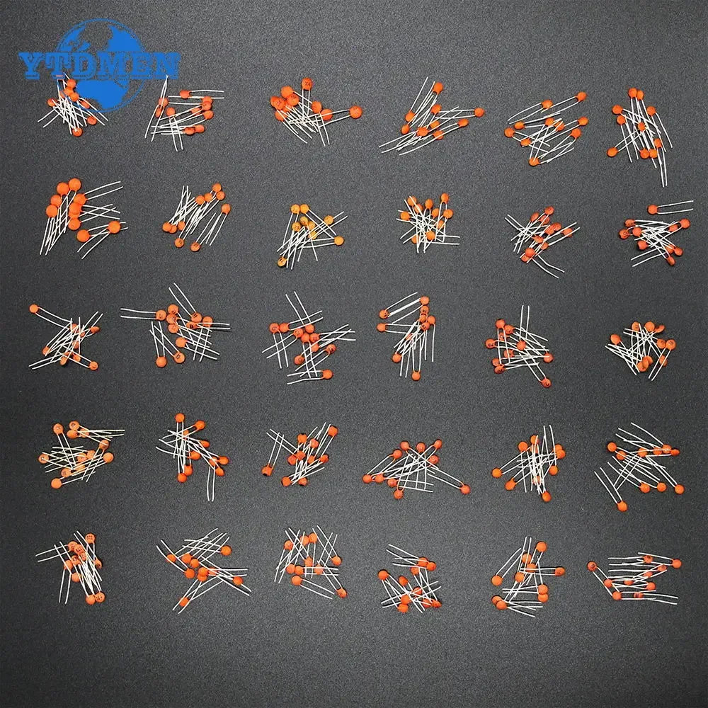 300PCS Ceramic Capacitor Set Pack 2PF-0.1UF 30 Values*10pcs Capacitor Assorted Kit