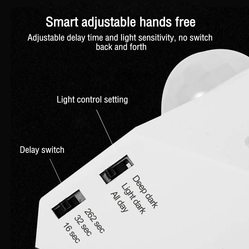 AC110-240V 86 human body infrared sensing lamp holder Infrared sensor E27 spiral LED bulb base motion sensor