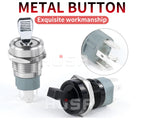 16MM  Self-locking ON-OFF Slide Power High Current Metal Toggle Switch Waterproof Push Button 2 Positions 1NO1NC Illuminated Led