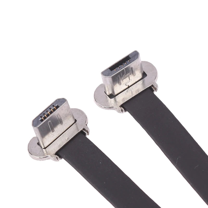 Soft Flat Cable Male Charging Cable Fast Charge Wire Extention For Phone Type-C Micro USB Connector FPC 2Pin 3Pin W/ Resistor R