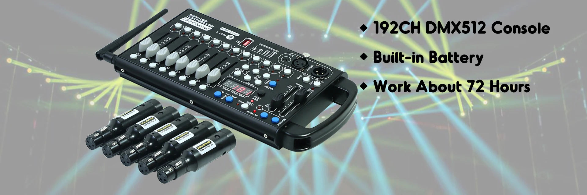 Wireless DMX PCB Board Upgrade Stage Light Controller Transmitter And Receiver With Antenna