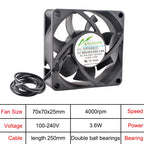 ANCHAOPU EC Brushless Axial Cooling Fan 40-140mm AC 110V-240V for Cabinet, Industrial, Server High Speed Ventilation