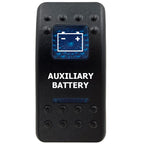 12V Marine Grade Rocker Switch SPST/ON OFF, DPDT/(ON) OFF (ON) Blue Led Light Bar for Carling ARB NARVA Replace Waterproof IP66