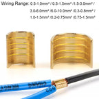 100Pcs U Shape Copper Ring Terminals Non-Insulated Car and Motorcycle Cable Wire Butt Splice Crimp Connectors Docking Terminals