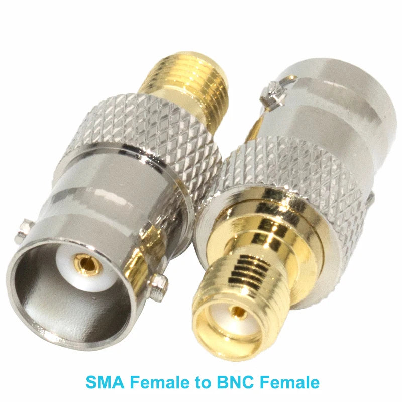 BNC Male Female Jack to SMA Female Jack Straight RF Adapter BNCK SMAK Coaxial Connector High Quality for SDR CCTV Camera Scanner