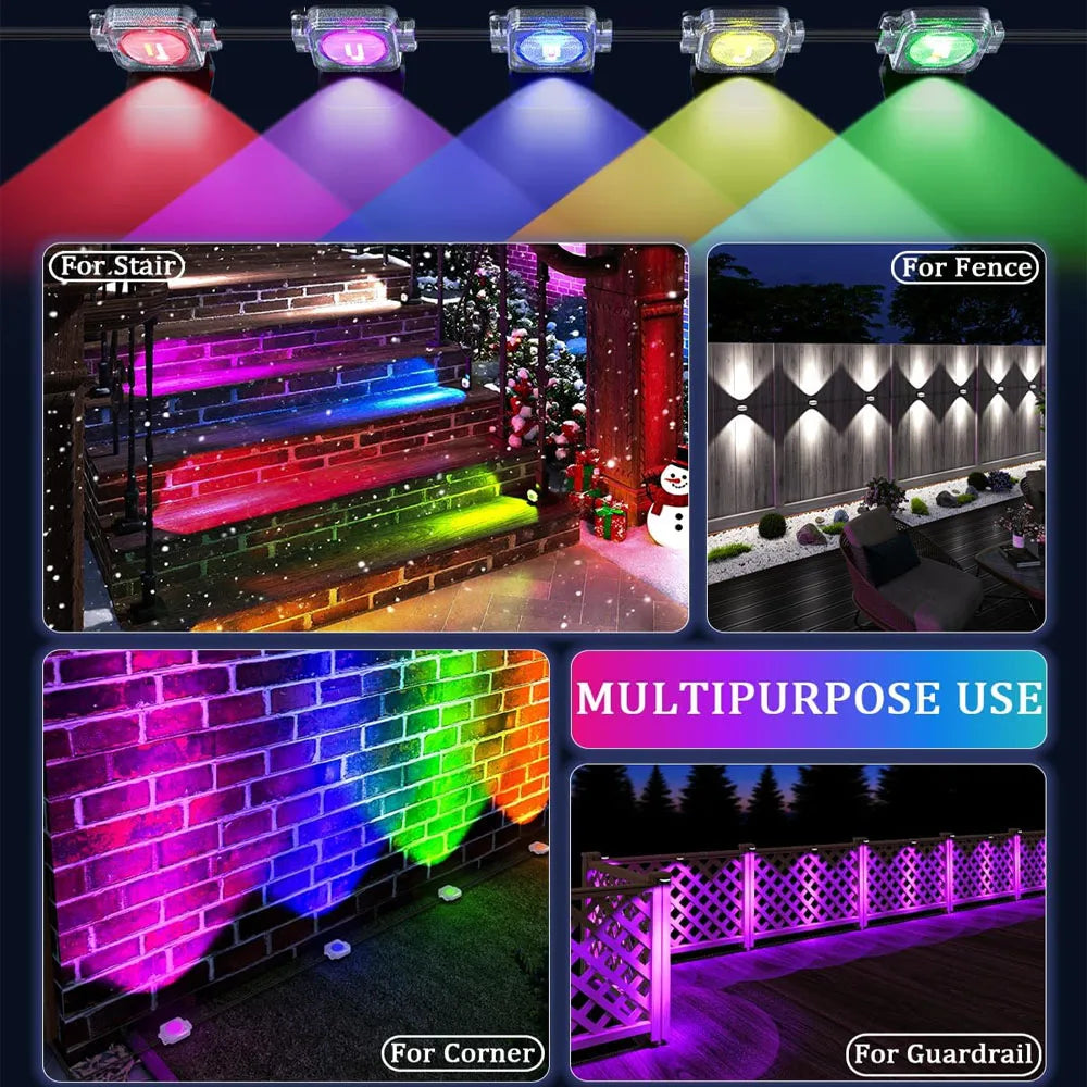 150ft Smart Permanent Outdoor Lights 90LED RGB String Lights IP67 Waterproof Eaves Light with Alexa & Google for Halloween Decor