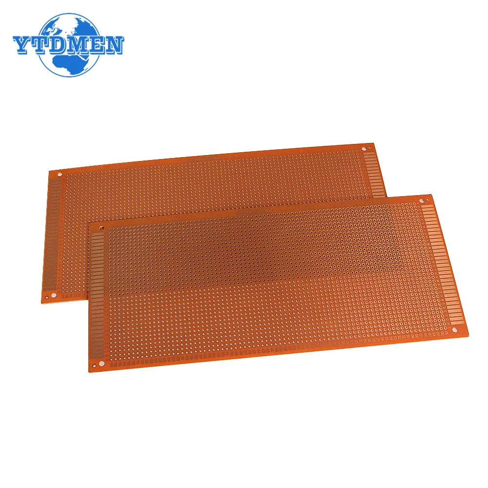 2PCS 10x15 10x22 12x18 13x25 15x18cm PCB Breadboard Protoboard Single-Side Universal Printed Circuit Boards Yellow DIY Soldering