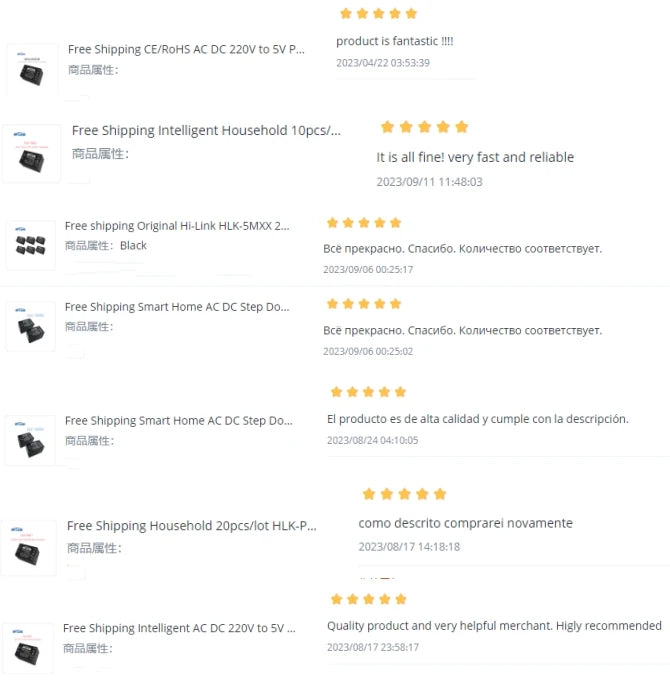 Hilink hot sale PM01 5M05 LD2410B LD2410C LD2450 B0505S-1WR3 AC to DC DC to DC 5V outout power supply module 24G sensor module