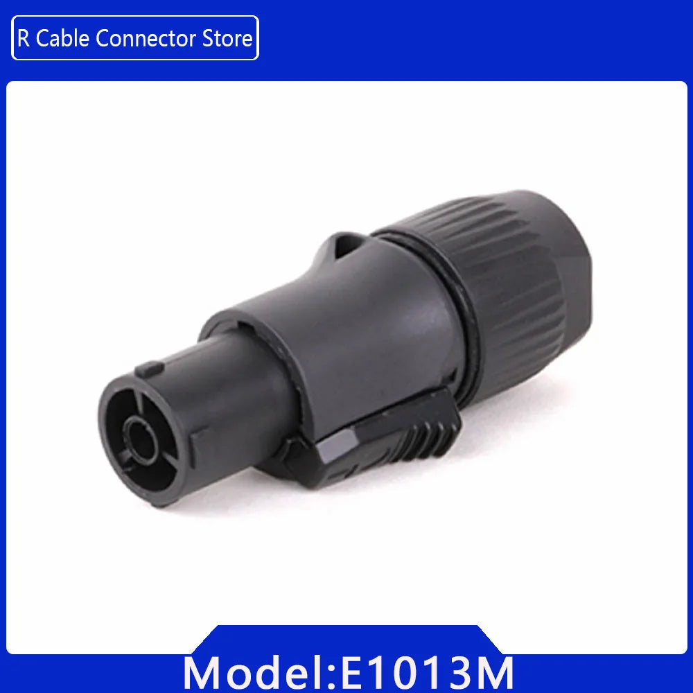 2pcs 3Pins Waterproof IP65 True Locking Powercon Male Plug Jack Power Female Sockets Chassis Wire Connectors