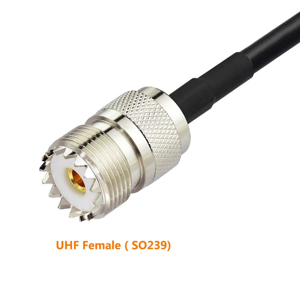 SMA Female to UHF Female SO239 Crimp RG58 Cable RF Jumper Pigtail for Wouxun Baofeng BF-F8HP UV-5R UV-82 BF-888S