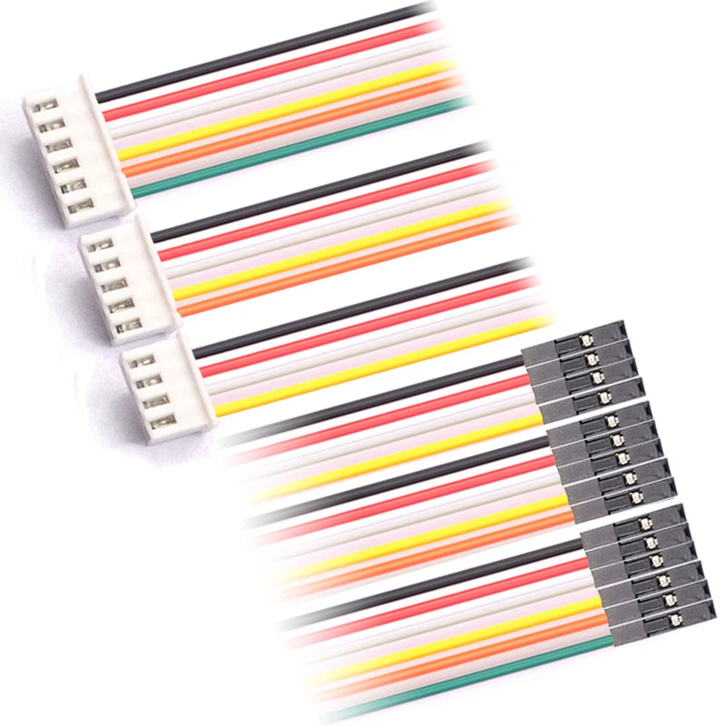10PCS Dupont Line to SH1.0/MX1.25/ZH1.5/HY2.0/PH2.0/XH2.54 Cable 1P Female 2/3/4/5/6/P 20CM  26AWG 28AWG Jumper Wire
