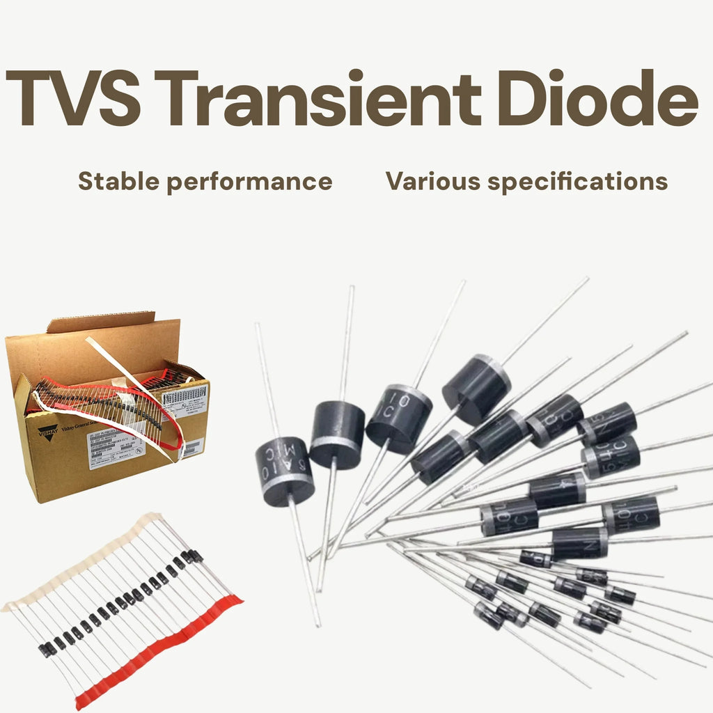 10PCS Unidirectional/Bidirectional TVS Diode 1.5KE 6.8V/7.5V/8.2V/9.1V/10V/11V/12V/13V/15V/16V/18V/20V/22V/24V/27V/30V33V/36V