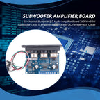 2.1 Channel Bluetooth 5.0 Audio Amplifier Board 2X25W+50W Subwoofer Class D Amplifier Board Kit with DC Female+AUX Cable-A22U