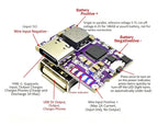 IP5310 Type-C USB 5V 3.1A Boost Converter Step-Up Power Module Mobile Power Bank Accessories With Switch LED Indicator Type-C U