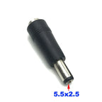 1-10pcs DC 4.8 X 1.7 MM Female Jack Plug Adapter Connectors to 5.5×2.1 or 5.5×2.5 MM Male Tips Power Adaptor
