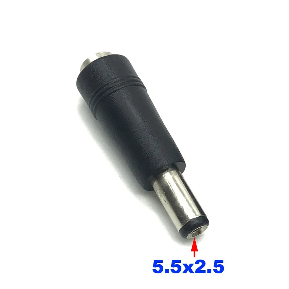 1-10pcs DC 4.8 X 1.7 MM Female Jack Plug Adapter Connectors to 5.5×2.1 or 5.5×2.5 MM Male Tips Power Adaptor