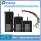 Nema23 57mm Closed Loop Integrated Motor Driver Kit All-in-one 1.5Nm/2Nm/3.2Nm 8mm Hybrid Servo Motor Drive With Encoder For CNC