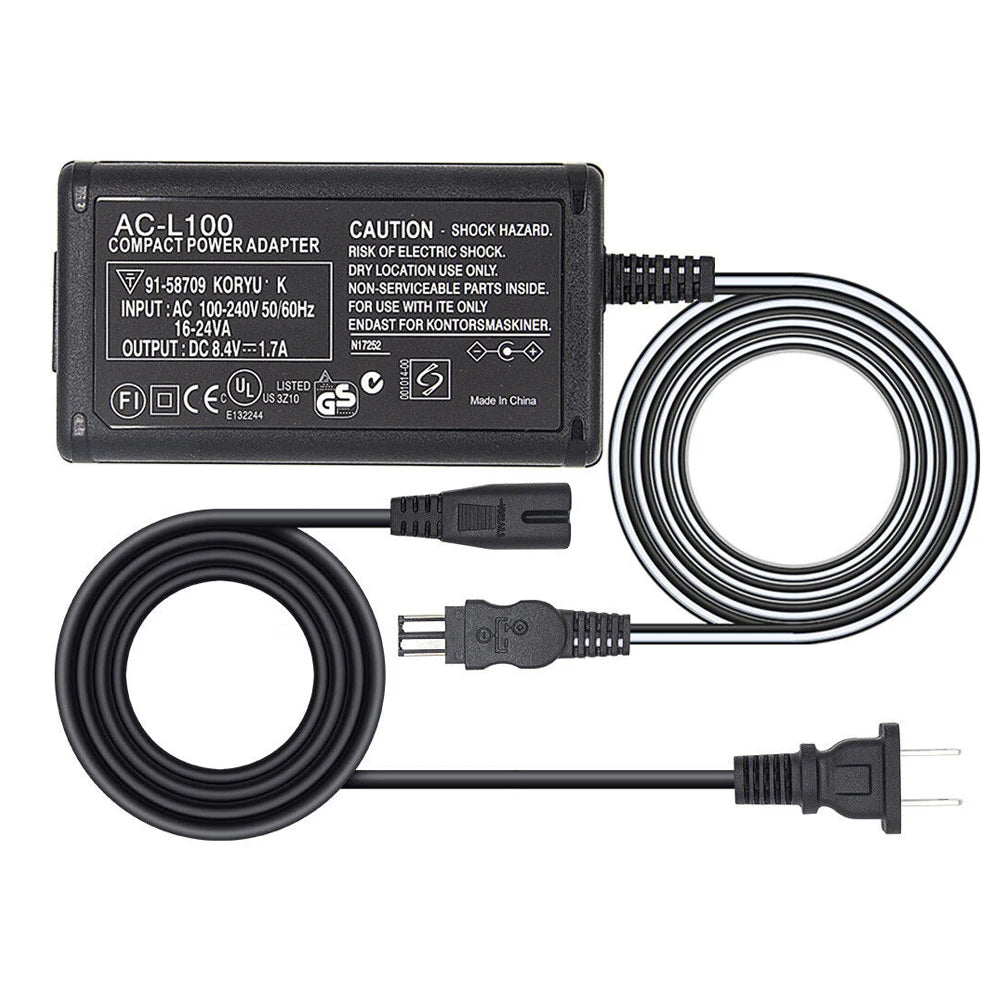 AC-L100C For Sony Camera AC-L10A/B L15 Power Adapter NX100 AX2000 MC2500 HXR-NX3 CCD-TRV228 TRV615 PC104 MVC-FD200 HVR-A1C V1C