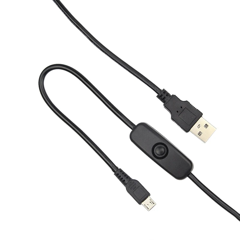10 PC Power Supply  5V 2.5A  Power Adapter + Switch ON/OFF Micro USB Port Cable for Raspberry Pi 3B+ Orange Pi Zero 2 Banana Pi