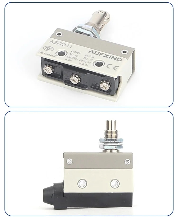 10A 250V AZ Waterproof Microswitch Travel Micro Limit Switch Small Horizontal Roller Lever AZ-7312 AZ-7311 AZ-7121 AZ-7310 TZ