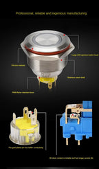 25MM30MM Metal Push Button Switches Power Symbol Waterproof LED Indicator Momentary Latching Start Stop Power On Off Switch