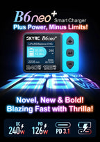 SkyRC B6 neo Smart Charger DC 200W PD 80W LiPo Battery Balance Charger SK-100198 Compact 6S Charger Discharger