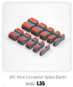 Wire Connector 222-412 2 Pin Splicing Terminal Blocks Led Strip Lighting Electric Quick Connectors Mini Conductor Rail Conector