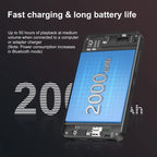 Diofox MP3/MP4 Player Android 4.0 Inch Touch Screen 2+16GB Bluetooth 4.1 Dual‑Band WiFi TF Card Expandable Up To 512GB Portable