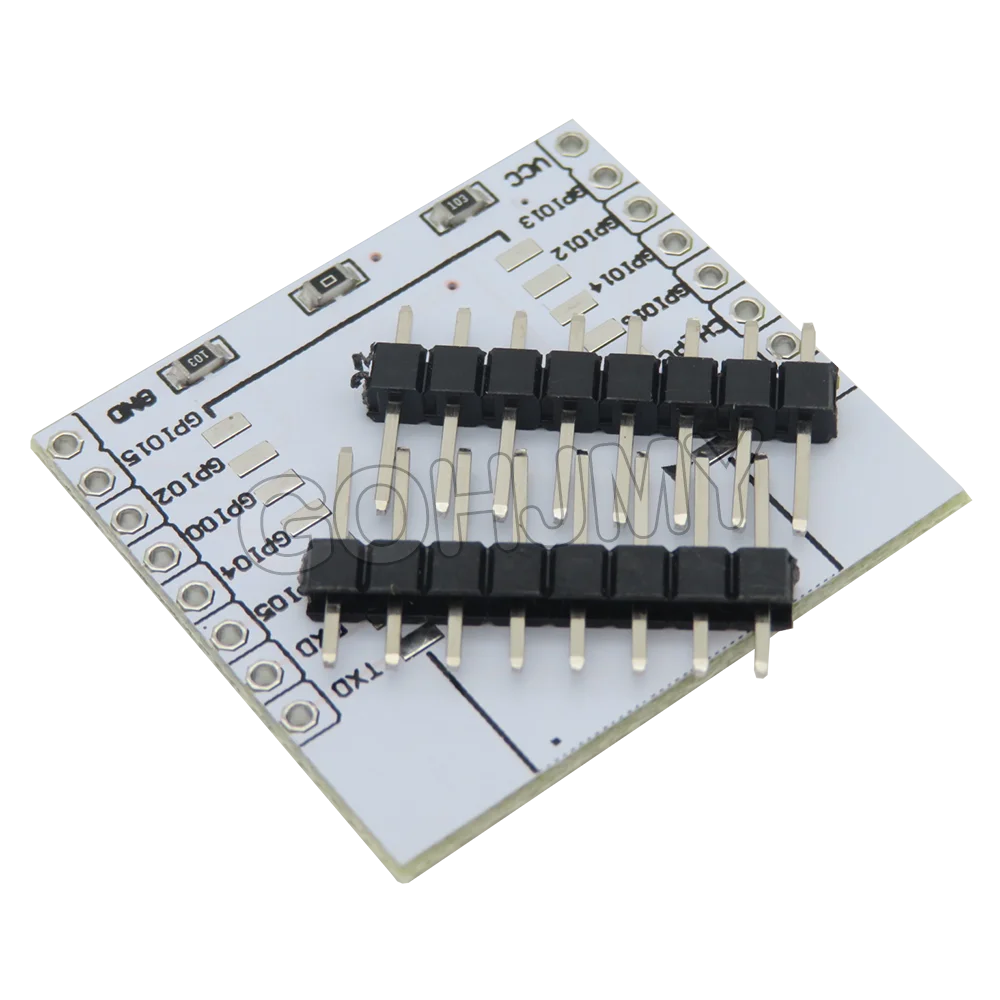 10PCS ESP8266 Serial WIFI Module Adapter Plate Applies To ESP-07 ESP-08 ESP-12  ESP-12F ESP-12E Board white for arduino