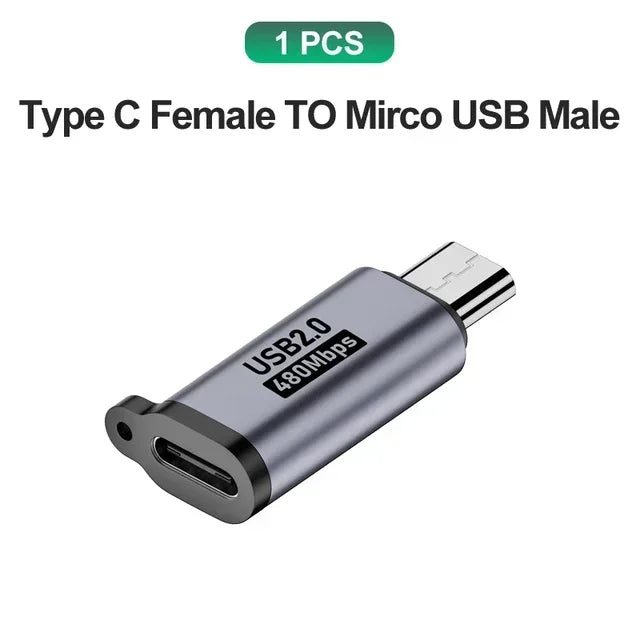 USB C Adapter Type C To Micro To Mini USB Female Converters for IPhone 14 13 Xiaomi Samsung for Lightning Male Charger Adapter