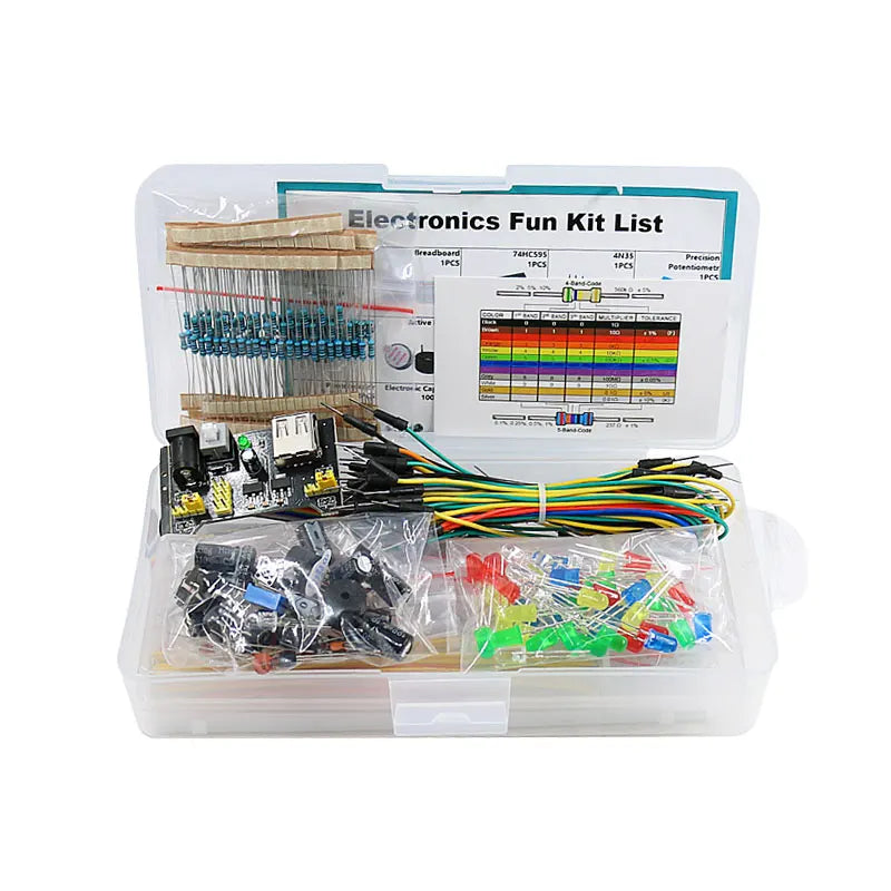 DIY Project Starter Kit For Arduino UNO R3 Kit Electronic DIY Kit Electronic Component Set With Box 830 Tie-points Breadboard