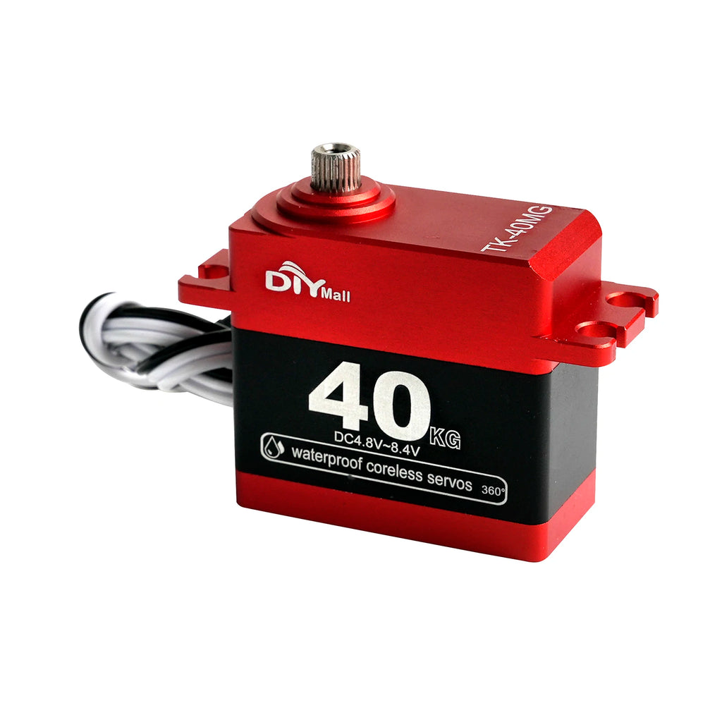40KG Digital TK-40MG Servo Coreless Motor High Torque 180°/270°/360° Full Metal Servos DIY Parts For 1:8 1:10 1:12 RC Car Model