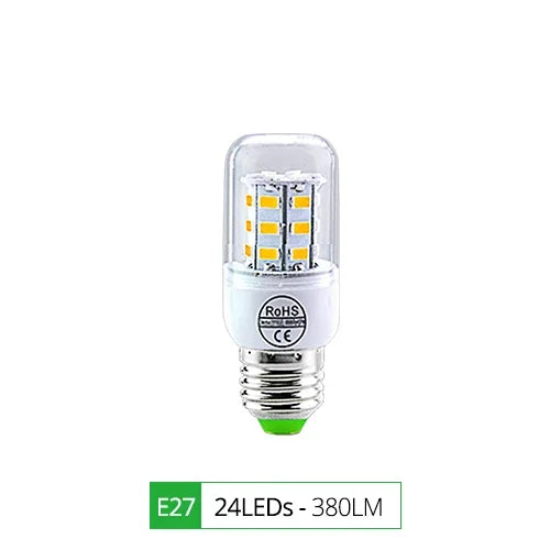 E27 LED Lamp E14 LED SMD 5730 220V Corn Light Bulbs 24 36 56 72LEDs Lamparas LED Chandelie Ampoule Led Light For Home Decoration