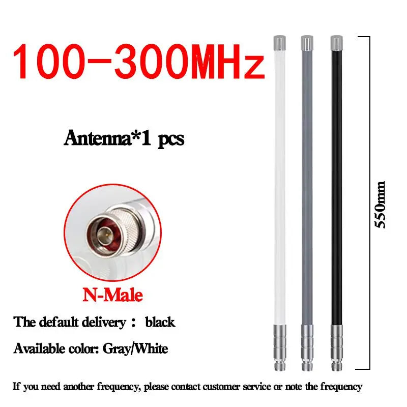 20-500 MHZ Antenna, 100-300 MHZ, 300-500 MHZ Full-Band Fiberglass Antenna, N Male Head OMNI LoRa Module Antenna, Supports Custom