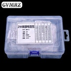 60Values 1W 2W 3W 5W 5% Carbon film resistors kit dip 0.1R 100R 200R 300R 1K 2K 3K Resistor  3W 5W 0.1R-3K