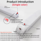 Motion Sensor Bar Light Type C Rechargeable Light LED Magnetic Attraction Night Light for Kitchen Bedside Wardrobe Bookcase