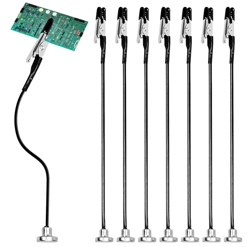 DIY Flexible Magnetic Alligator Clips Kitchen Menu Photo Display Stand Base Holder Note Card Clamps Electric Test Crocodile Clip