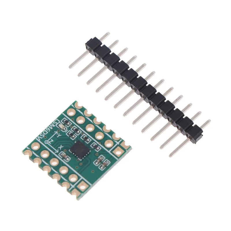 【HT】【HT】Six-Axis Sensor LSM6DSV Module SPI/I2C Compatible For Smol/SlimeVR - Accelerometer & Gyroscope Data Logging