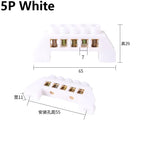 Blue White Green Bridge Design Zero Line 4-12 Pole Screw Brass Copper Grounding Strip Terminal Block Connector Earth And Neutral