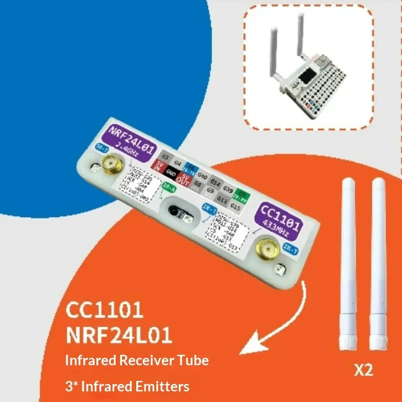 M5stack CardPuter CC1101 NRF24L01 IR Three in One, Accessories Do Not Include ADV and Three in One