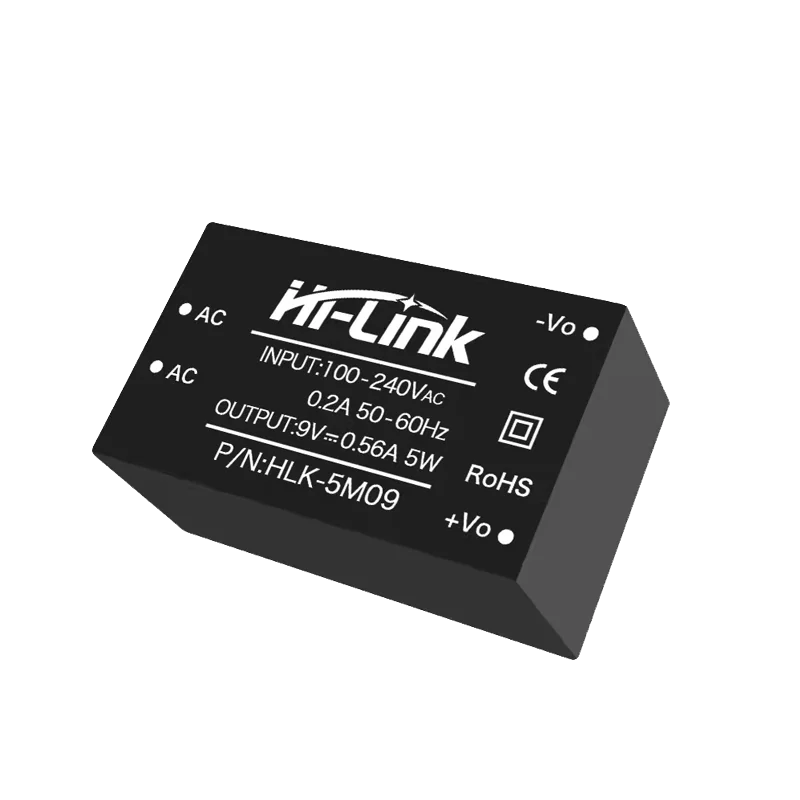 HLK-5M03 HLK-5M05 HLK-5M09 HLK-5M12 10pcs/lot 5W ACDC 220V to 5V Buck Step Down Power Supply Module Converter Intelligent