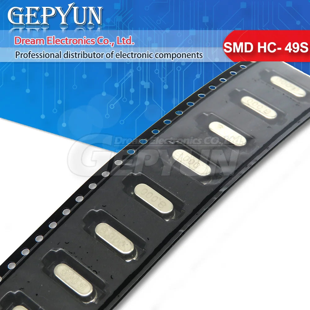 10PCS HC49S SMD 4Mhz 6Mhz 8Mhz 10Mhz 12Mhz 16Mhz 13.560/3.579545/14.7456/7.32728Mhz Quartz Crystal Resonator Passive Oscillator