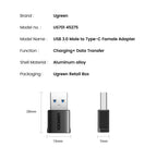 UGREEN USB 3.1 Type C OTG Adapter USB A Male to USB C Female Cable Converters For Macbook Samsung S10 Huawei USB To Type-c OTG