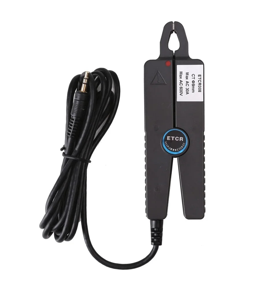 ETCR008 ETCR014 Sharp Nose Clamp Current Sensor AC Leakage Phase Power Energy Transducer Turn Ratio 2500:1 CT Technology