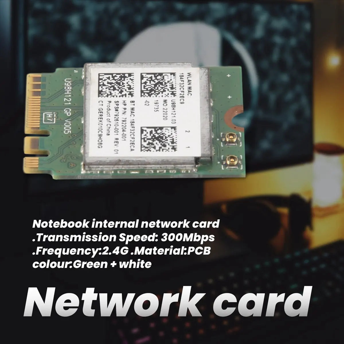 Wireless Adapter for Realtek RTL8723BE 802.11N WiFi Card Bluetooth 4.0 NGFF Card 843338-001 300Mbps