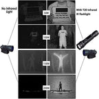 WINDFIRE 940nm IR LED Flashlight, Infrared Flashlight Light, Zoomable Infrared Torch for Hunting, Charger, Pressure Switch - Us