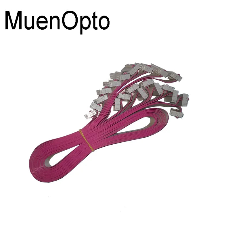 Flat Ribbon Data Cables 16pin 5PCS for LED Display Receiving Card connection Pure Copper Signal 20cm 40cm 60cm 80cm 100cm Length