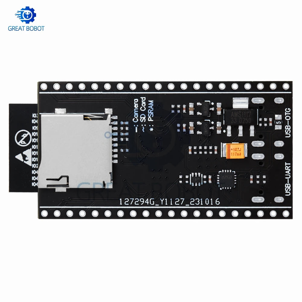 ESP32-S3 CAM WiFi/Bluetooth Dev Board (WR-00M N16R8): OV2640/OV5640 Camera Module Equipped